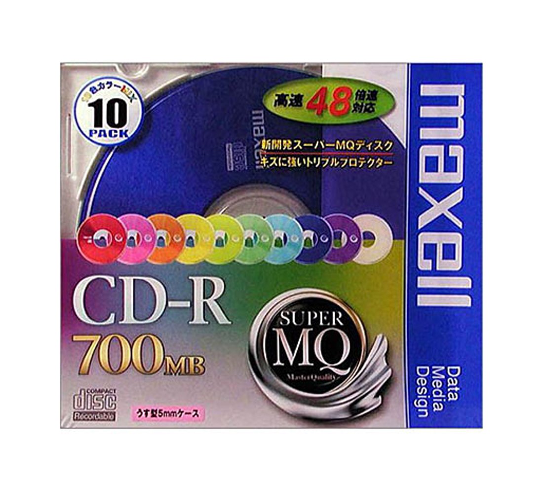 Amazon.co.jp: maxell データ用 CD-R 700MB 48倍速対応 カラー